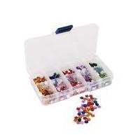 DoCrafts Mini Gems & Organiser Box Assorted Colours