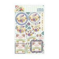 DoCrafts Folk Floral A4 Decoupage Pack Laugh