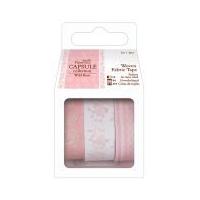 DoCrafts Wild Rose Fabric Tape 1m Pink