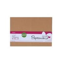 DoCrafts Rectangle Recycled Kraft Blank Cards & Envelopes Brown