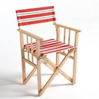 dovil striped folding directors chair