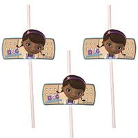 Doc McStuffins Medallion Flexi Party Straws