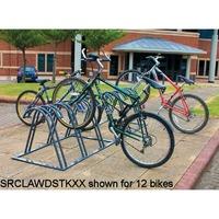 Double Side Claw Bike Rack for 8 Bikes