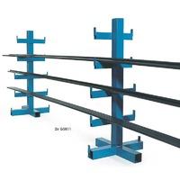 Double Sided Freestanding Heavy Duty Bar Racks with 8 Arms + 2x Base