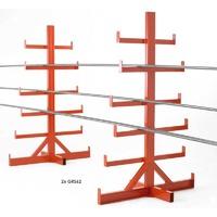 double sided freestanding fixed arm bar racks with 10 arms