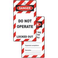 do not operate lockout tags pack of 10