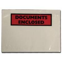 Documents Enclosed Self-Adhesive DL Document Envelopes Pack of 100