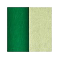 Doublette Crepe Paper 250 x 1245mm - Leaf Green/Pale