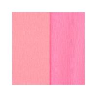 Doublette Crepe Paper 250 x 1245mm - Pink/Light Pink