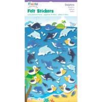 Dolphins Fabric Felt Sticker Pack