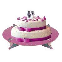 dots bon ton cake stand single round