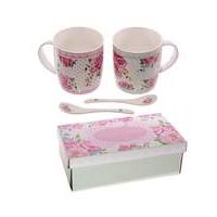 Double New Bone China Mug Set - Chintz