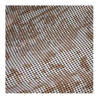 Dogtooth Microfibre Dress Fabric Brown