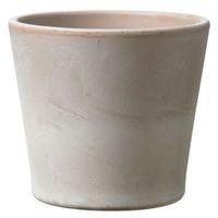 Dover Round Ceramic Mocca Plant Pot (H)27cm (Dia)29cm
