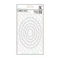 DoCrafts XCut Nesting Dies Scalloped Oval Large
