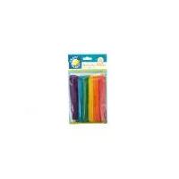 DoCrafts Extra Large Wood Lolly Craft Sticks Assorted Colours