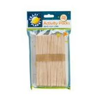 DoCrafts Extra Large Wood Lolly Craft Sticks