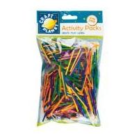 DoCrafts Wooden Matchsticks Assorted Colours