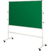 Double Sided Mobile Noticeboard Dark Blue 1200mm x 1200mm