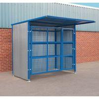 DOUBLE GATED MESH INFILL DOOR SHELTER 2100X2500X1900