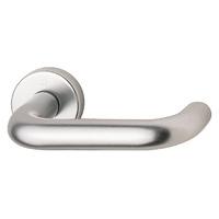 Doc M 22mm Roundbar Lever on Rose Satin Anodised Door Handle Set