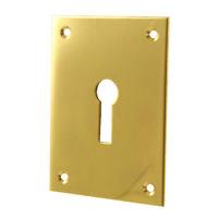 door keyhole cover polished brass 655x476mm