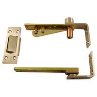 Double Action Pivot Hinge Set with an Emergency Coin Release Catch