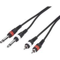 double line cables 2 x jack male2 x rca jack male