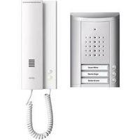 Door intercom Corded Complete kit Ritto by Schneider 1841320 3 flat building Silver