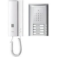 Door intercom Corded Complete kit Ritto by Schneider 1841420 4 flat building Silver