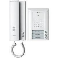 Door intercom Corded Complete kit Ritto by Schneider 1841370 3 flat building White