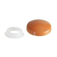 Domed Cover Cap White No. 6-8 Forge Pack 20