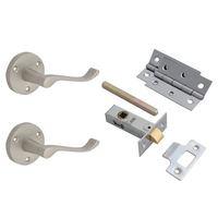 Door Pack - Scroll Lever On Rose Satin