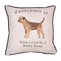 Dog Breed Cushion, Linen Blend