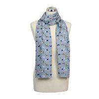 Dog Print Scarf - Blue