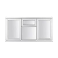 Double Glazed Timber Two Side Hung Casement Window (H)1195mm (W)1765mm