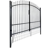 double door fence gate with spear top 300 x 248 cm