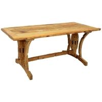 Doors Reclaimed Wooden Dining Table - Trestle