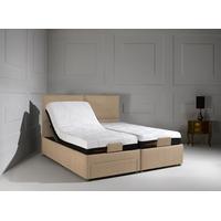 Dormeo Octaspring Sorrento Adjustable Brown Sugar Fabric Divan Bed with 6500 Mattress