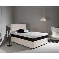 dormeo octaspring tiffany white sand fabric divan bed with tribrid mat ...