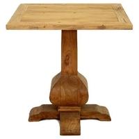 Doors Reclaimed Wooden Square Single Pedestal Table