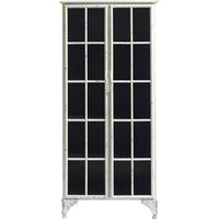 Downtown White Iron Cabinet - H 137cm