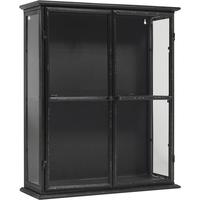 Downtown Black Iron Wide Wall Cabinet