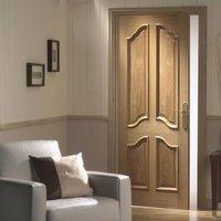 Door Set Kit, Richelieu 4 Panelled Oak Door - Raised Mouldings