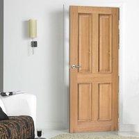 Door Set Kit, Regency 4 Panelled Oak Door - Raised Mouldings