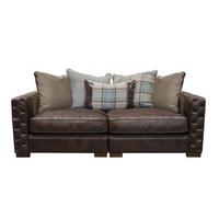 Downton Leather Sofa - Large Sofa