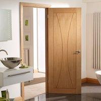 Door Set Kit, Verona Oak Flush Door