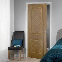 Door Set Kit, Madrid Oak Veneered Door - Prefinished