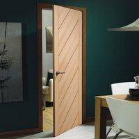 Door Set Kit, Monza Oak Flush Door