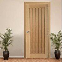 Door Set Kit, Mexicano Oak Door - Vertical Lining